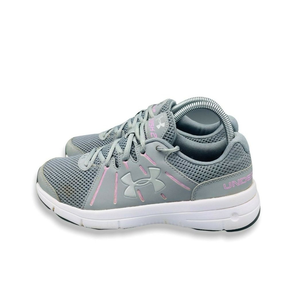 Under Armour Dash 2 Running Shoes Athletic Sneakers Women Gray Size 8 1285488-03